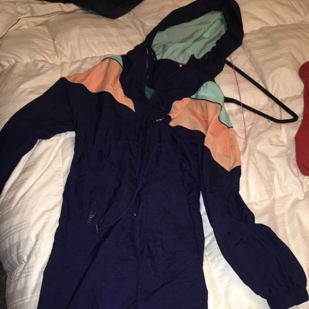 Free People rain jacket, long sz S worn once